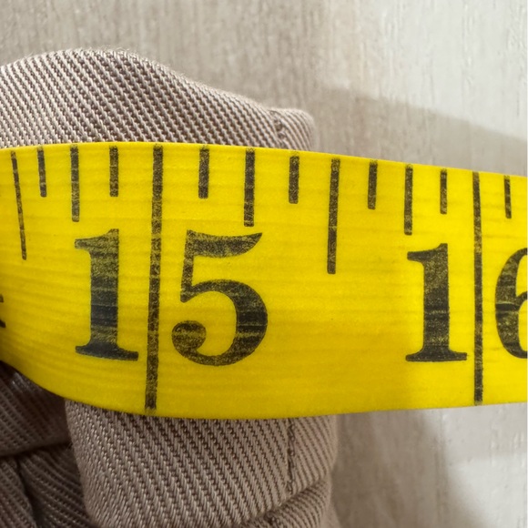 Reformation Mason Khaki Trousers High Waist Pleated Wide Leg Career Women's 10 - Picture 12 of 15